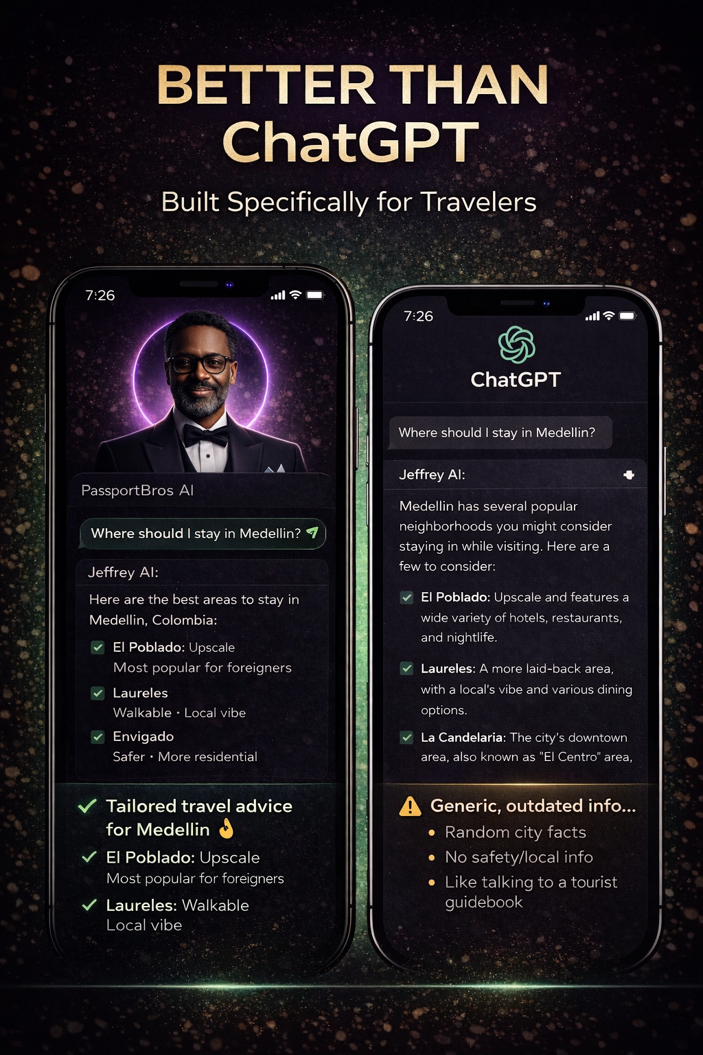 Better Than ChatGPT travel comparison preview