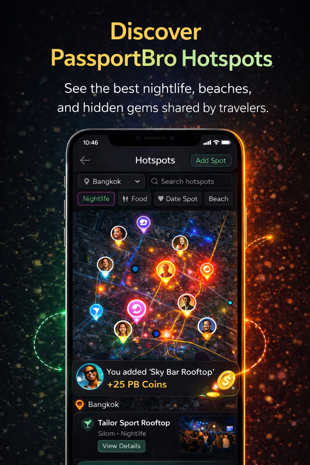 Discover PassportBro hotspots preview